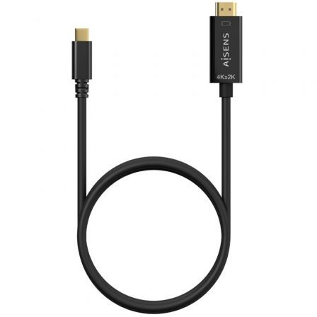 Aisens Cable Conversor USB-C a HDMI 4K@30Hz, 0.8m, Negro Aisens Cable Conversor USB-C a HDMI 4K@30Hz, 0.8m, Negro